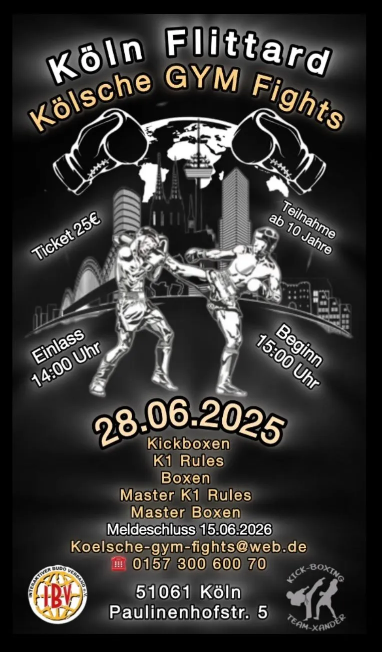 Kölsche Gym-Fights am 28 Juni 2025 in Köln